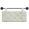 vidaXL Hangend Hoofdeinde Wandgemonteerd Cr&egrave;me 100 x 55 x 5 cm Fluweel