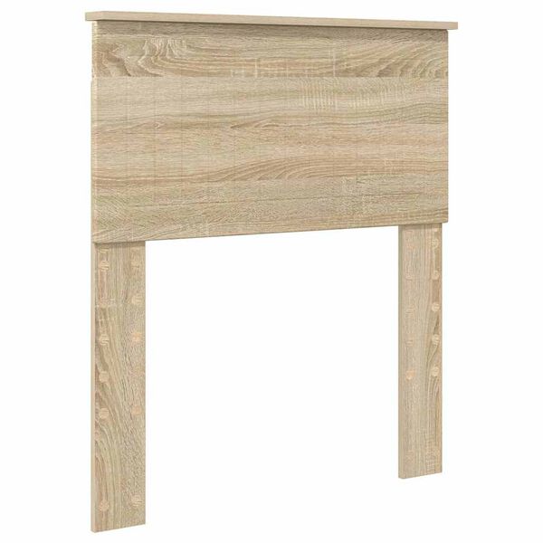 vidaXL Hoofdbord met hoofdeinde Sonoma Eiken 75 cm Bewerkt hout
