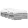 vidaXL Bedframe met opslag Grijs Sonoma 80 x 200 cm Bewerkt hout