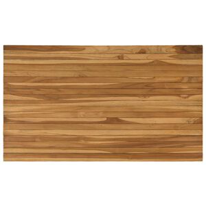 vidaXL Tafelblad 120 x 70 x 3,5 cm Rechthoekig Massief Teakhout