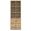 vidaXL Hoge kast met lade Artisan Eiken 45,5 x 34 x 127 cm