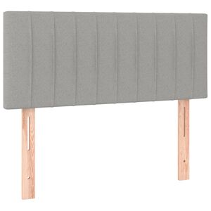 vidaXL Hoofdbord 100 x 5 x 78/88 cm stof lichtgrijs