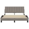 vidaXL Bedframe zonder matras "Hanko" 120x200 cm stof taupe
