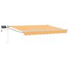 vidaXL Handbediende luifel met LED's Zand 100% Polyester en Aluminium