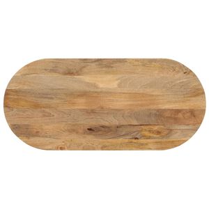 vidaXL Tafelblad ovaal 80x40x3,8 cm massief mangohout