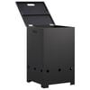 vidaXL Gasflesombouw 40 x 40 x 66 cm Staal Zwart