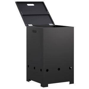 vidaXL Gasflesombouw 40 x 40 x 66 cm Staal Zwart
