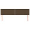 vidaXL Hoofdborden 180x5x78/88 cm stof donkerbruin