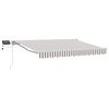 vidaXL Handmatige Luifelhouder met LED's 4,5 &times; 3,5 m