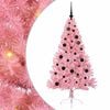 vidaXL Kunstmatig Voorverlicht Kerstboom met 150 LED Roze 150 cm PVC
