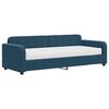 vidaXL Slaapbank met matras 80x200 cm fluweel blauw