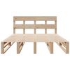 vidaXL Bedframe zonder matras massief grenenhout 135x190 cm