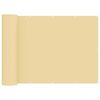 vidaXL Balkonscherm 1,8 x 25 m Stof met PU-coating Beige