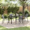 vidaXL Tuin eettafelset 5 pcs Antraciet Gepoedercoat staal