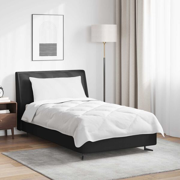 vidaXL Dekbed met kussen 2 pcs Wit Microvezel