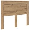 vidaXL Hoofdbord Artisan Eiken Bewerkt hout