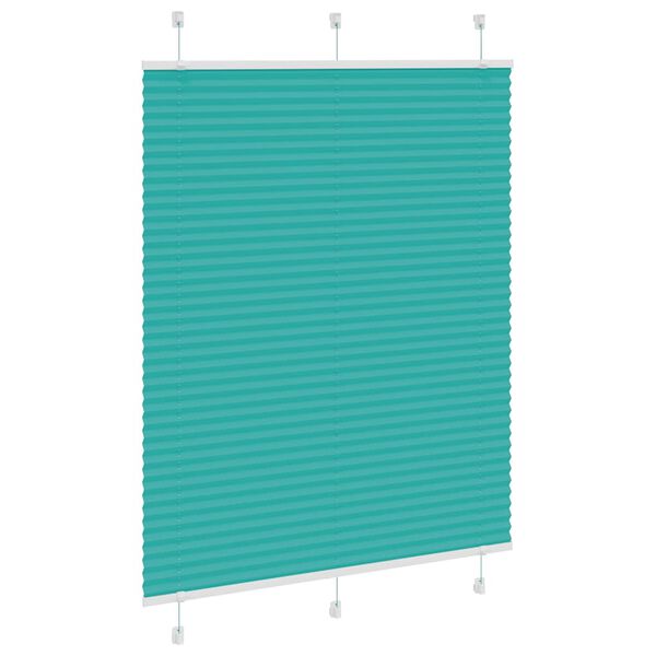 vidaXL Pliss&eacute; rolgordijn 105x100 cm stofbreedte 104,4cm petrol groen