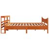 vidaXL Bedframe met hoofdbord massief grenenhout wasbruin 180x200 cm