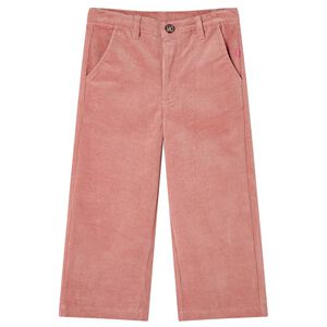 Kinderbroek 92 ribfluweel oudroze