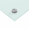 vidaXL Keuken Achterwand Wit 90 x 50 cm gehard glas