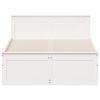 vidaXL Bedframe zonder matras met hoofdbord grenenhout wit 120x190 cm