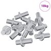 vidaXL Plankhaak 4500 st Zilver 8,6 x 8,6 x 14,6 mm Staal