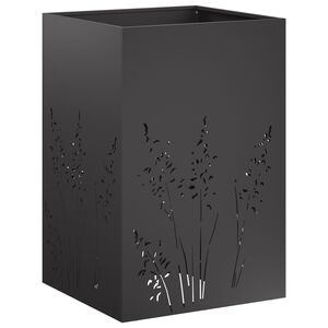 vidaXL Plantenbak Zwart 50 x 50 x 75 cm Koudgewalst staal