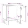 vidaXL Nachtkastje 2 pcs Bruin 40 x 33 x 46 cm Massief acaciahout