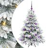 vidaXL Kunstkerstboom met 150 LED met standaard Groen 120 cm PE en PVC