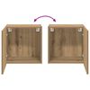 vidaXL TV Wandkast Artisan Eiken 40,5x30x40cm Bewerkt hout
