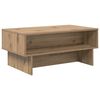 vidaXL Salontafel Artisan Eiken 80 x 46 x 35 cm Bewerkt hout