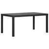 vidaXL Tuintafel 150x90x72 cm polypropeen antracietkleurig