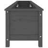 vidaXL Plantenbak verhoogd 199,5x40x39 cm massief grenenhout grijs