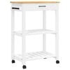 vidaXL Keukentrolley MONZA 60x40x88,5 cm massief grenenhout