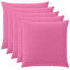 vidaXL Kussensloop 6 pcs HEERLEN Roze 65 x 65 cm Polyester