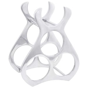 vidaXL Wijnrek Zilver 23 x 14 x 28 cm Aluminium