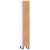 vidaXL Badkamerkast 30x30x190 cm bewerkt hout wit