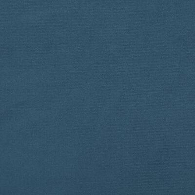 vidaXL Pocketveringmatras 120x190x20 cm fluweel donkerblauw