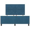 vidaXL Boxspringbed met hoofdeinde Donkerblauw 140 x 200 cm Fluweel