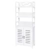 vidaXL Badkamerkast Albuquerque 46x24x117,5 cm hout wit