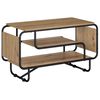 vidaXL TV-standaard 80 x 36 x 45 cm Artisanaal eiken Bewerkt hout