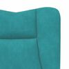 vidaXL Fauteuil Turquoise 63 x 67 x 94 cm Fluweel
