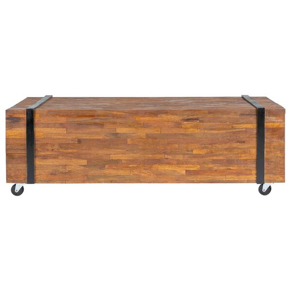 vidaXL Salontafel 110x45x38 cm massief teakhout