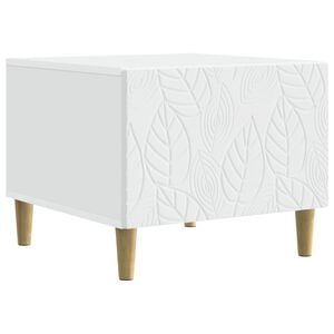 vidaXL Salontafel Wit 50 x 49 x 40 cm Bewerkt hout