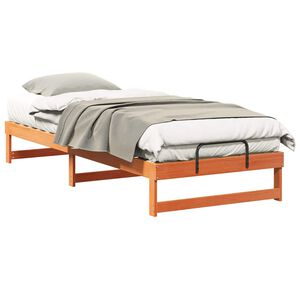 vidaXL Bedframe Bruin 80 x 220 cm Massief grenenhout