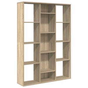 vidaXL Kamerscherm/boekenkast 100x24x140 cm bewerkt hout eikenkleurig