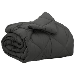 vidaXL Vol jaar dekbed Antraciet 200 x 155 cm Microfiber