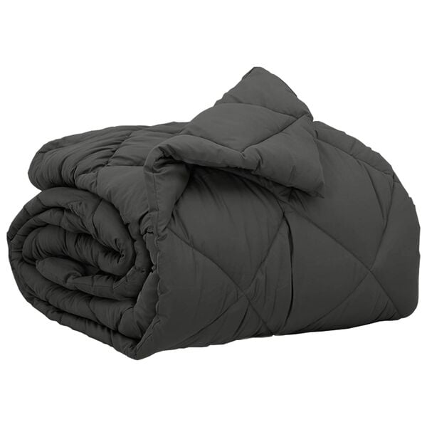 vidaXL Vol jaar dekbed Antraciet 200 x 155 cm Microfiber