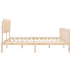 vidaXL Bedframe met hoofdbord massief hout