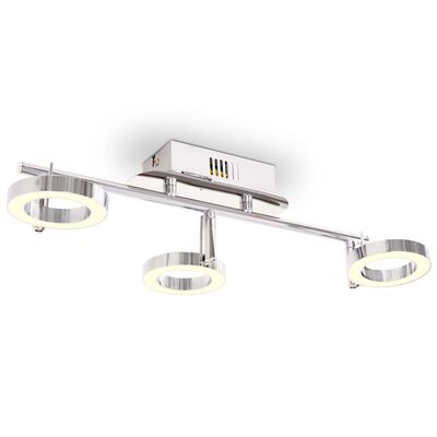 vidaXL LED-wand/plafondlamp met 3 lampen warm wit